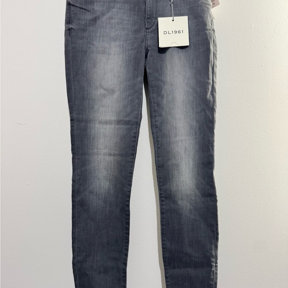 DL1961 Denim - DL1961 Emma Low Rise Instasculpt Skinny Jeans Gray Charcoal Denim Pants